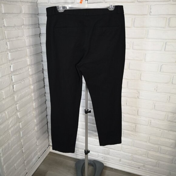 Banana Republic Factory Ladies Size 12 Black Sloan Curvy Fit Crop Pants - Picture 2 of 12
